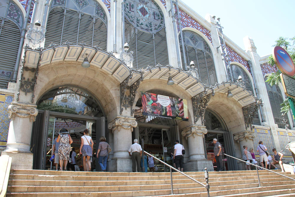 Fachada del Mercado Centra l de Valencia © CostaFotografo.es