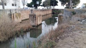 Entrada del canal de navegación en Los Alfaques